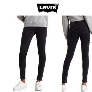 Levi's High Rise Skinny Washed Black Jeans Sz 29